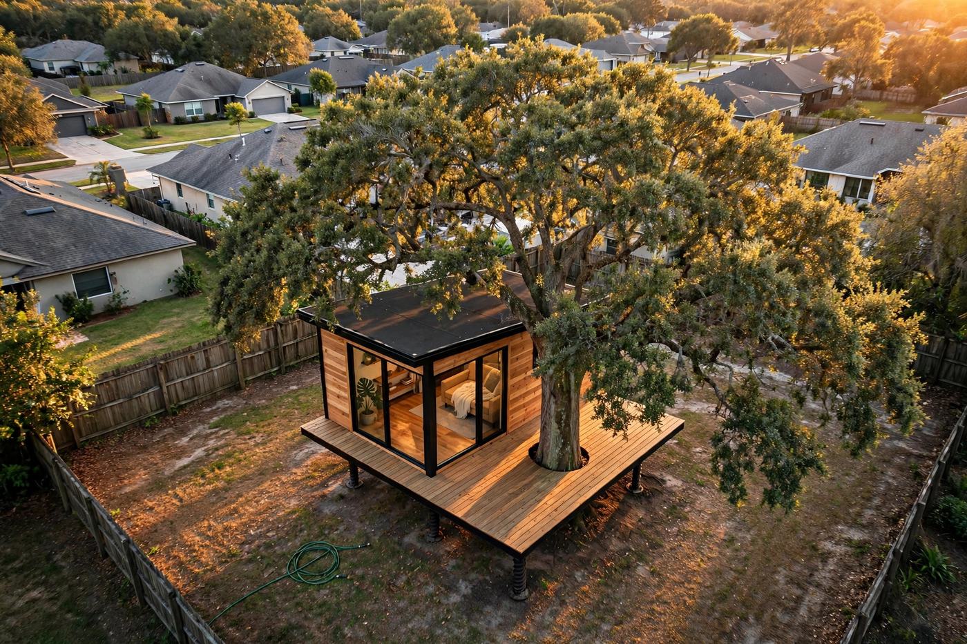 Canopy Studio bird's eye aerial view