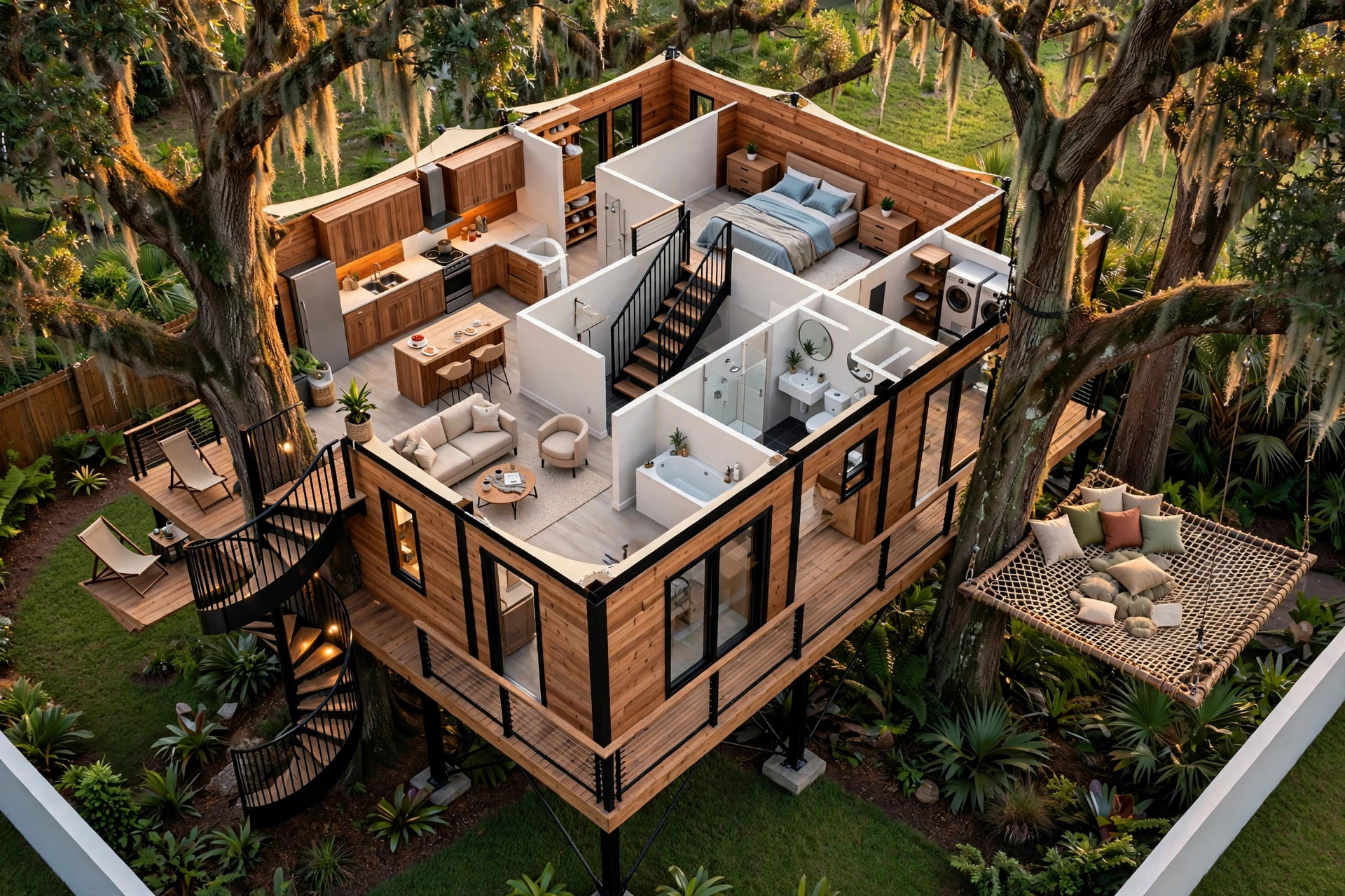 Canopy Drift 3D floor plan — Level 1
