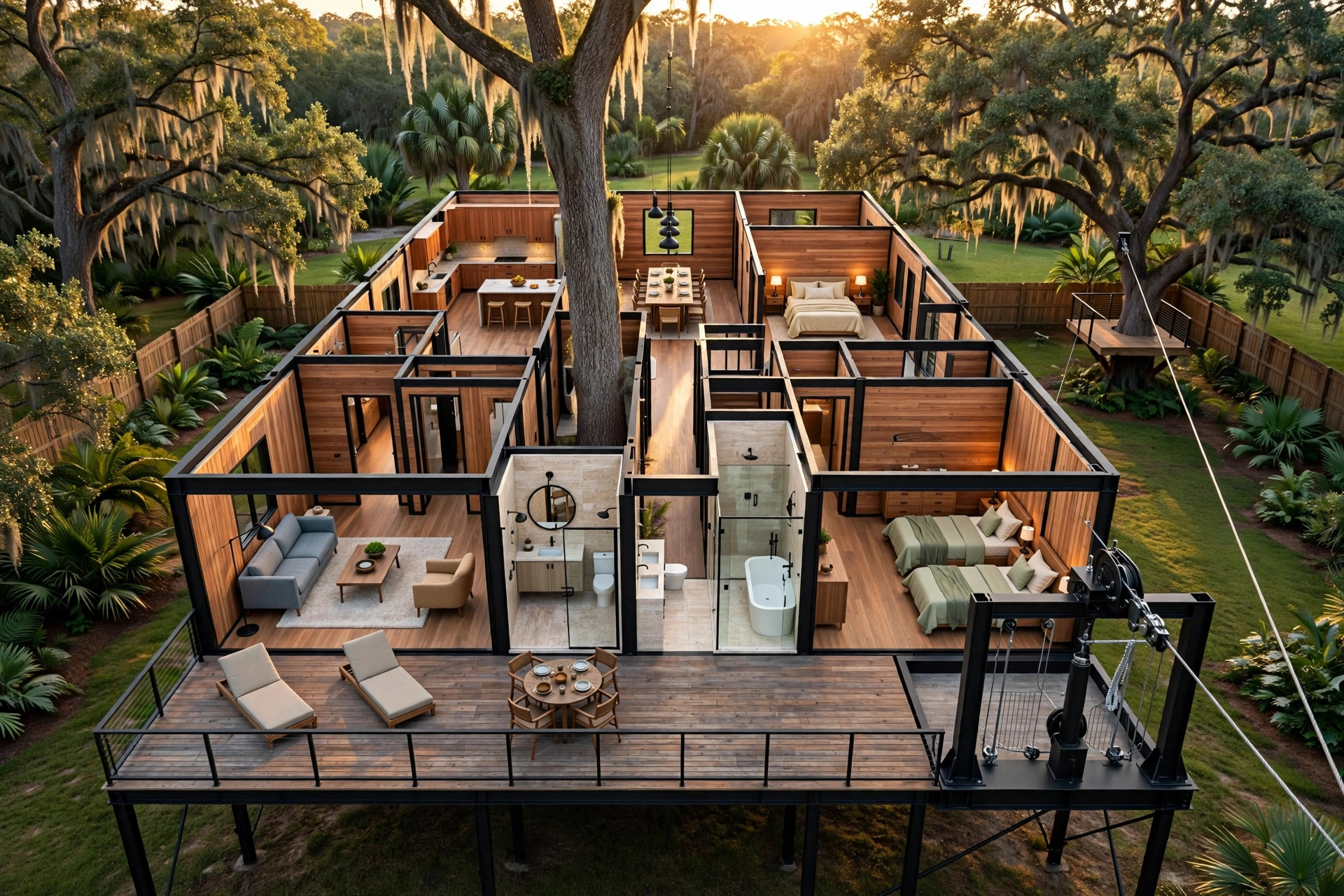 Canopy Flyer 3D floor plan — Level 1