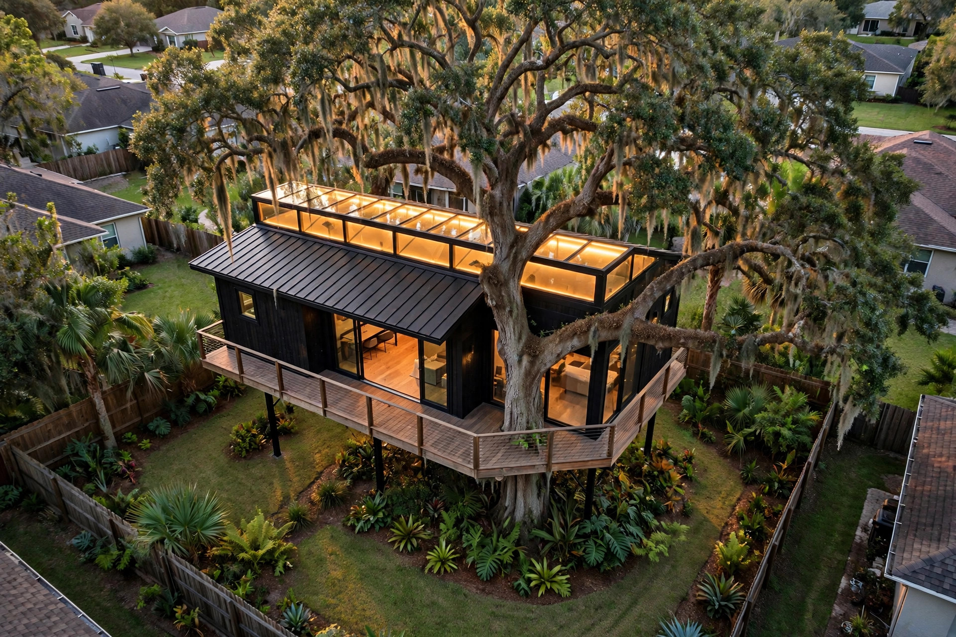 Canopy Skylight bird's eye aerial view