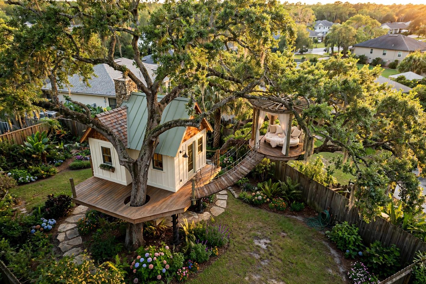 Rosewood bird's eye aerial view