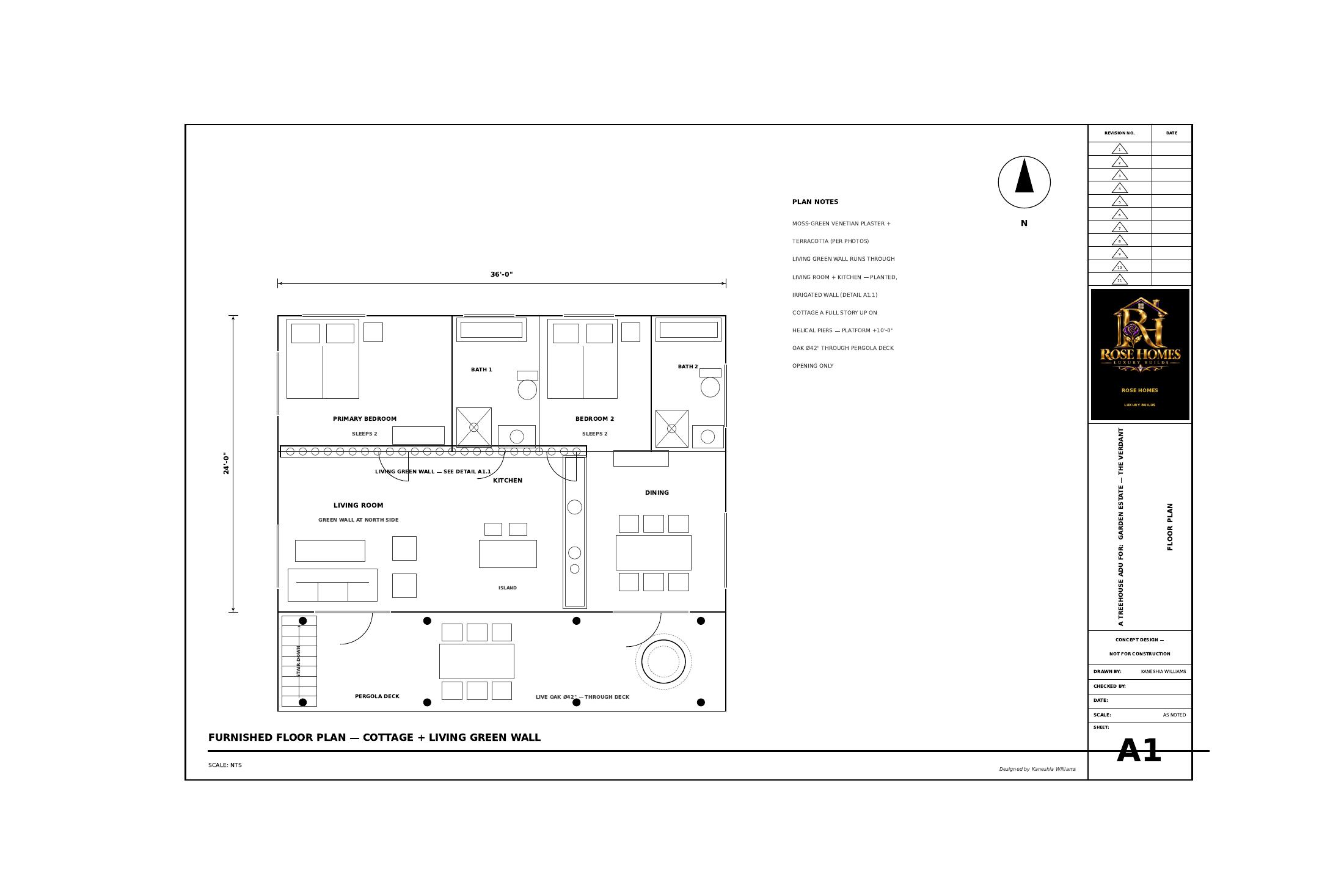 Verdant furnished floor plan