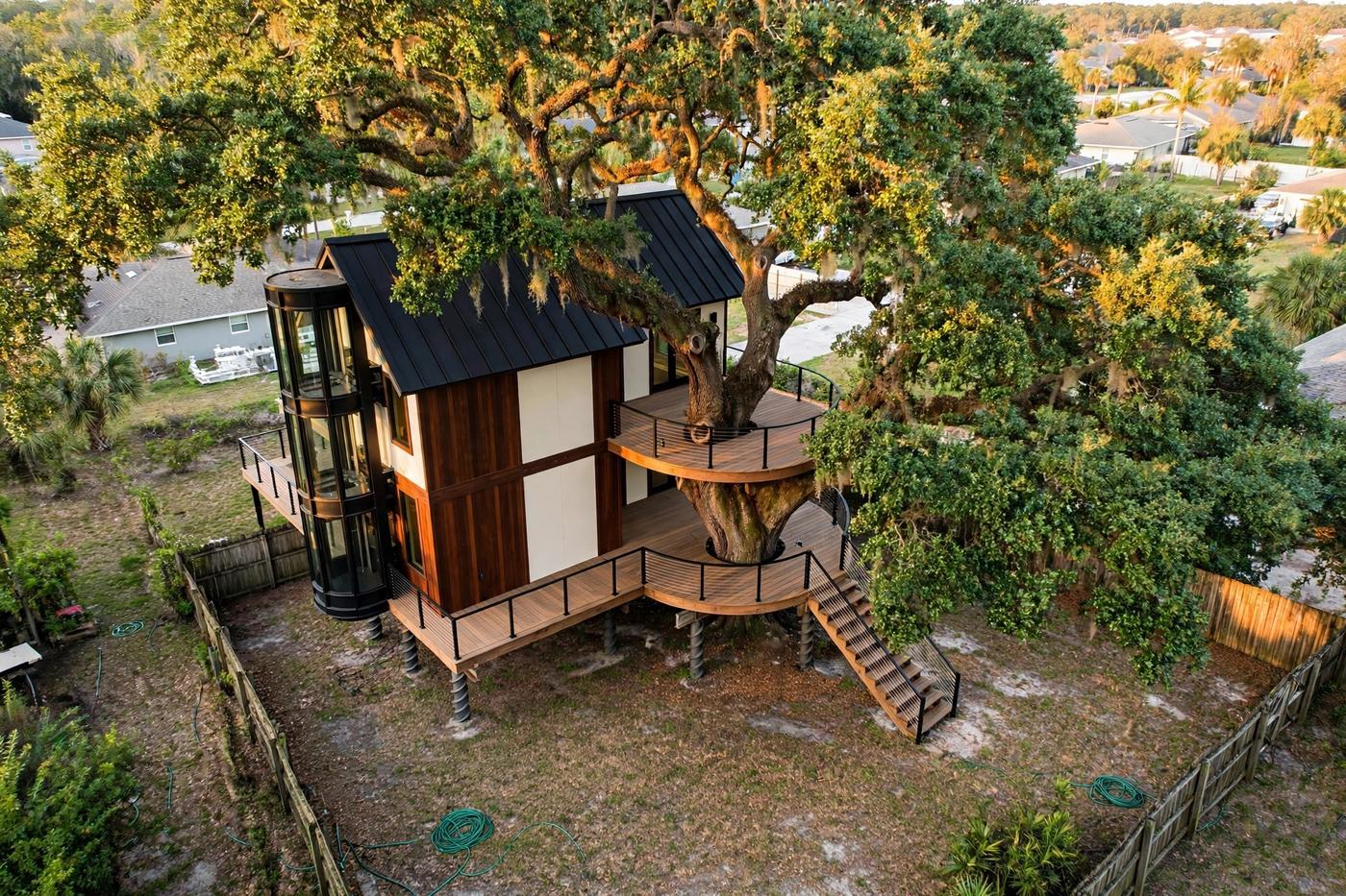 Grand Oak bird's eye aerial view