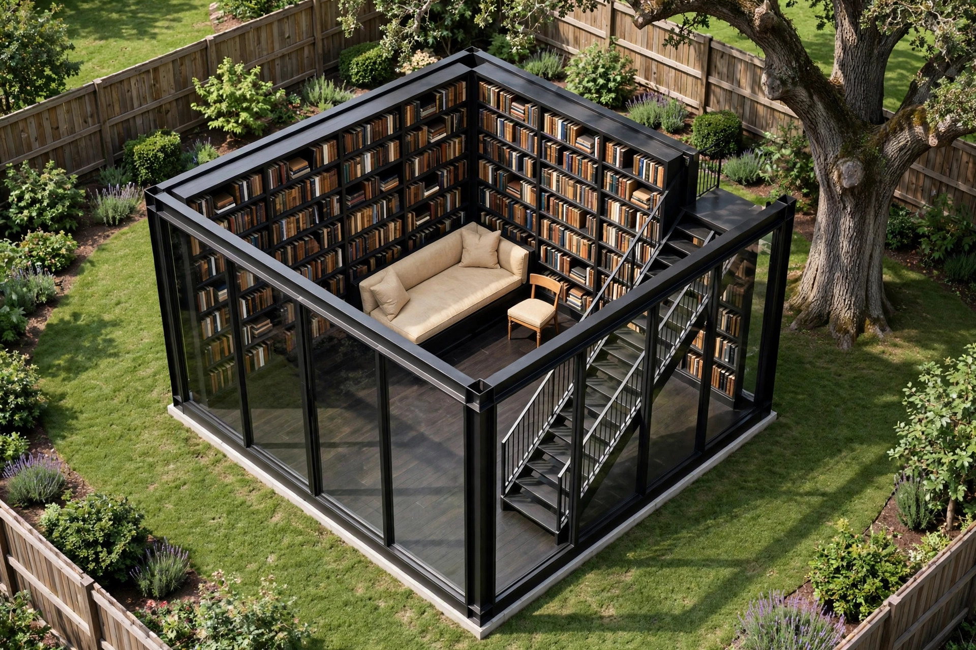 The Library Tower 3D floor plan — Level 2