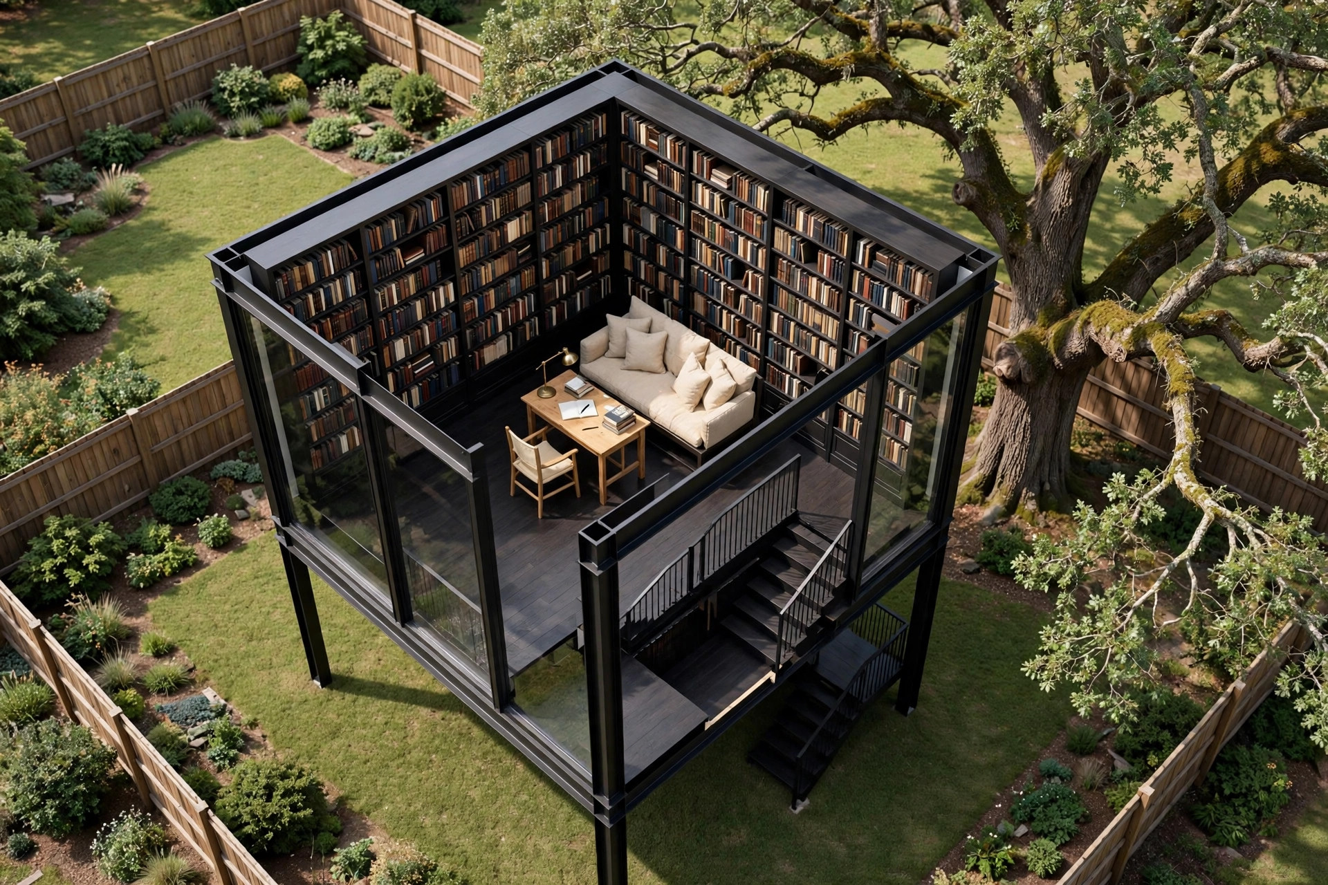 The Library Tower 3D floor plan — Level 3