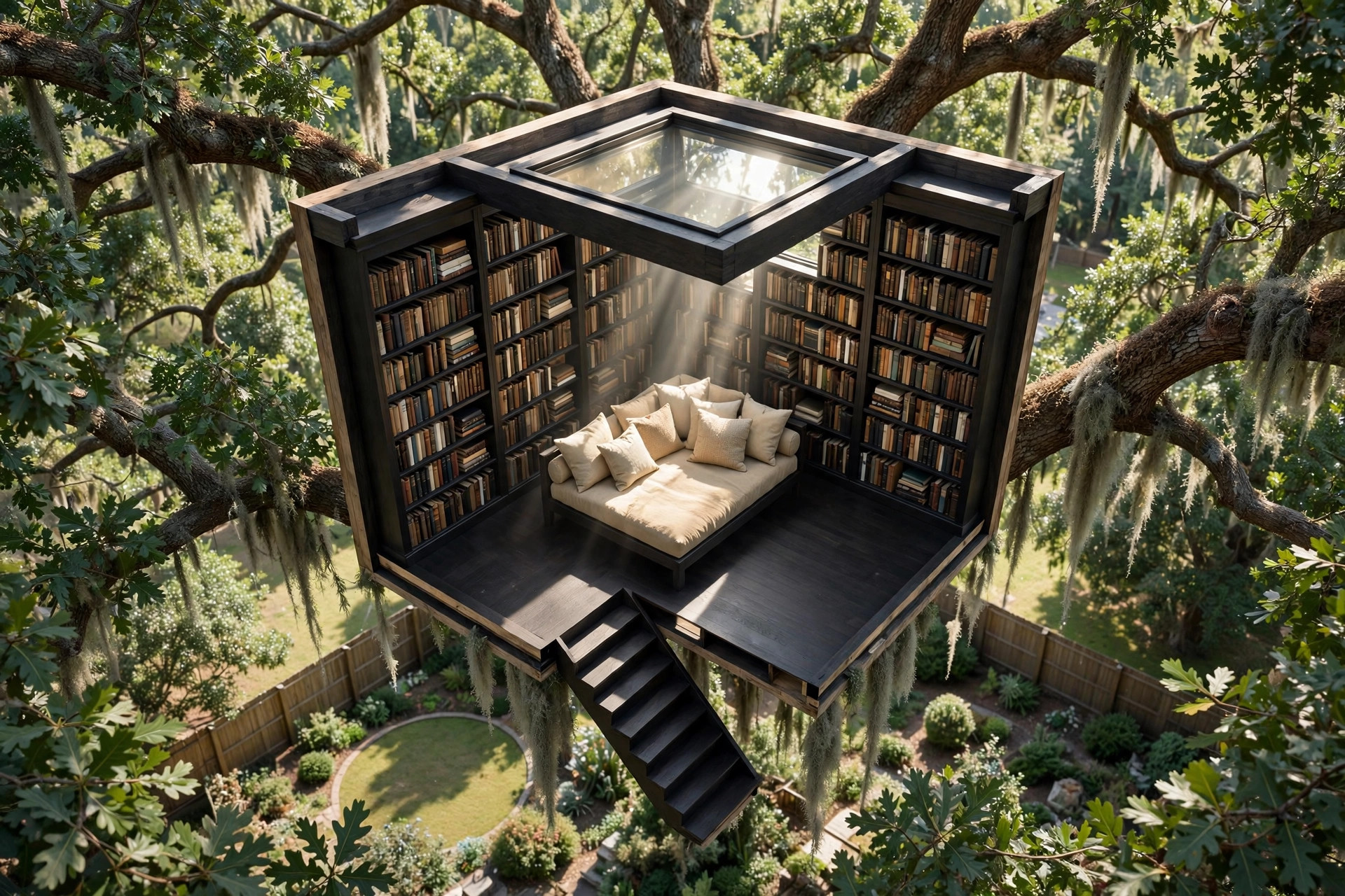 The Library Tower 3D floor plan — Level 4