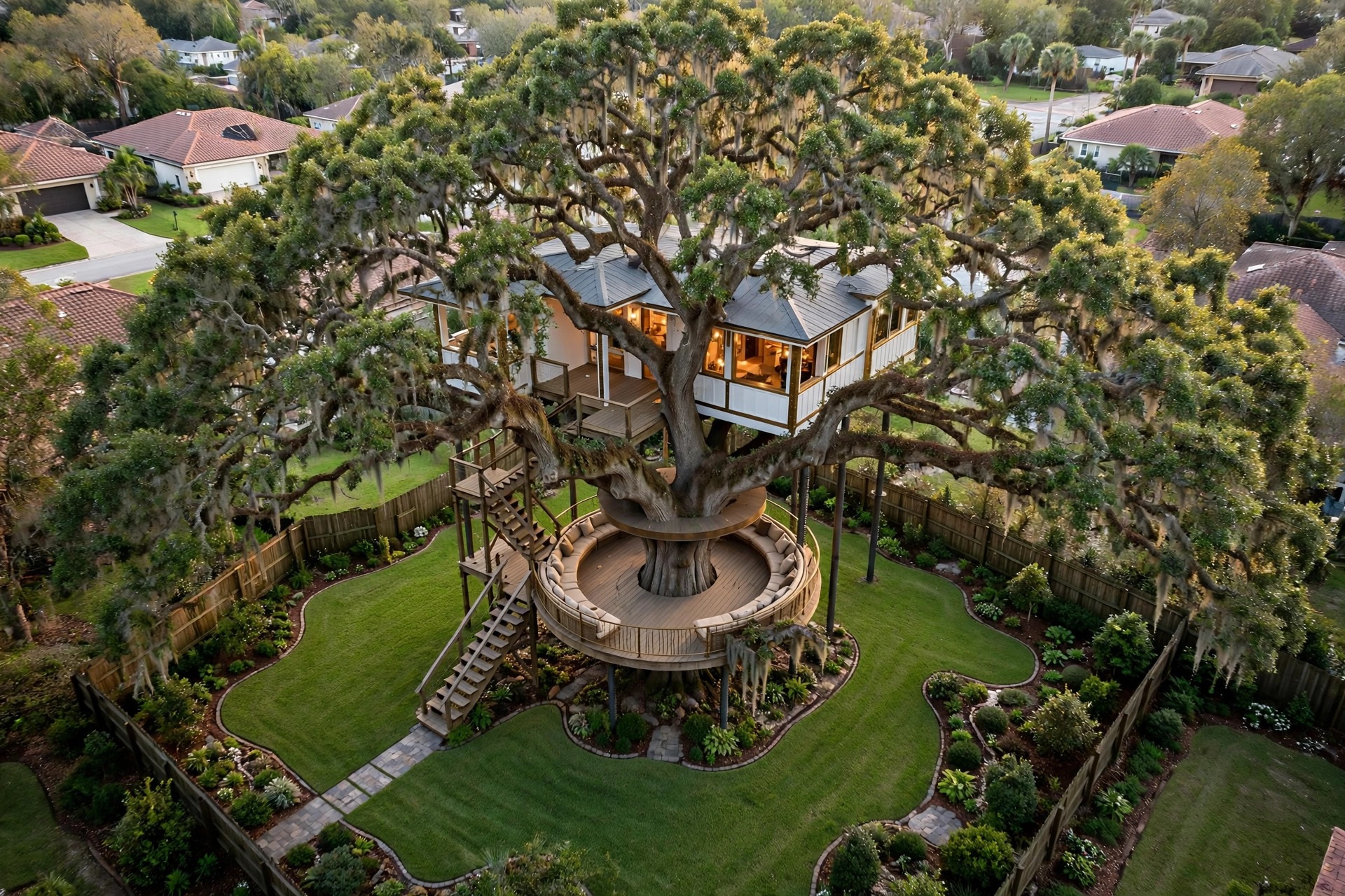 Rotunda bird's eye aerial view
