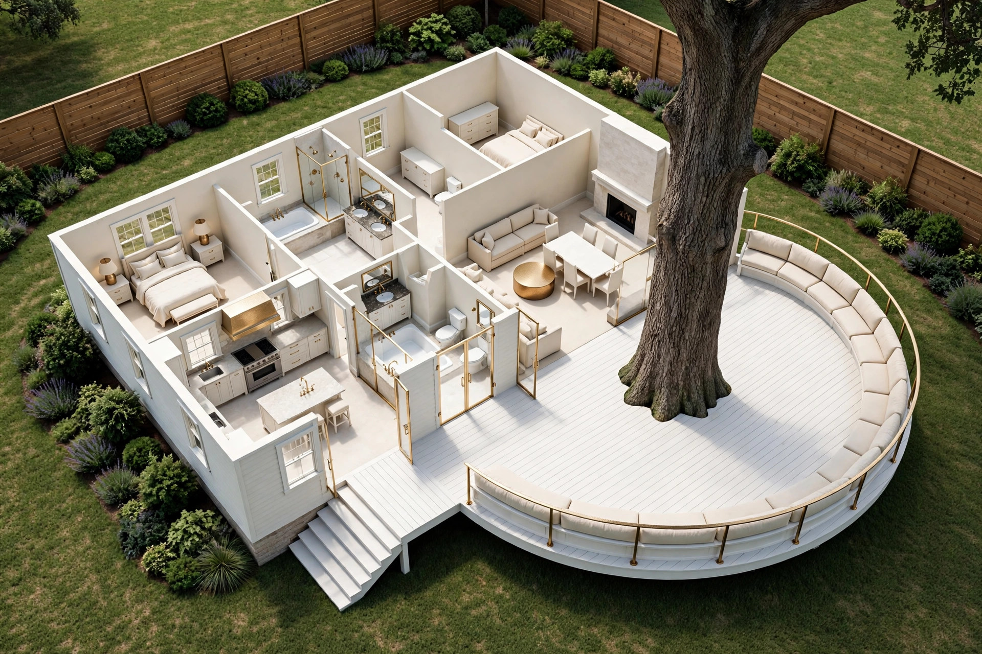 The Rotunda 3D floor plan — Level 1