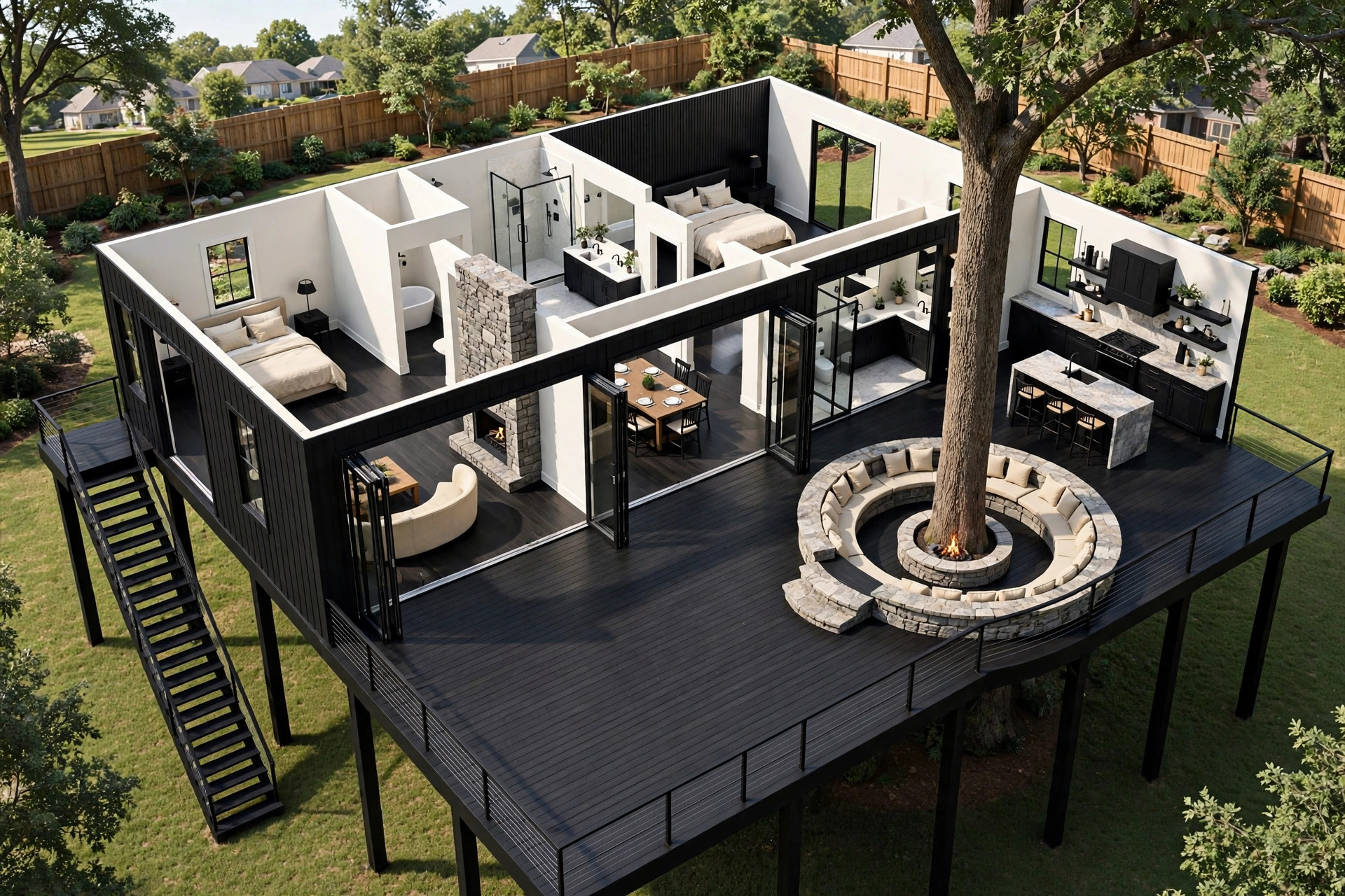 The Trunk Hearth 3D floor plan — Level 1