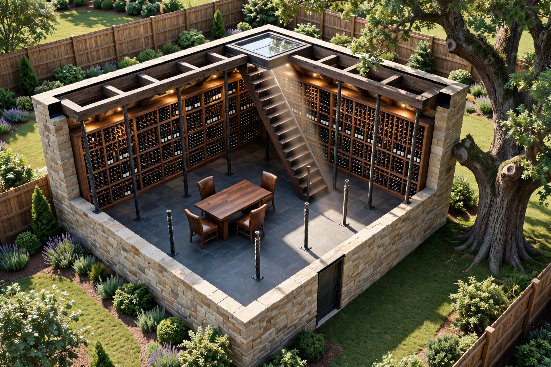 The Vintage Oak 3D floor plan — Level 2