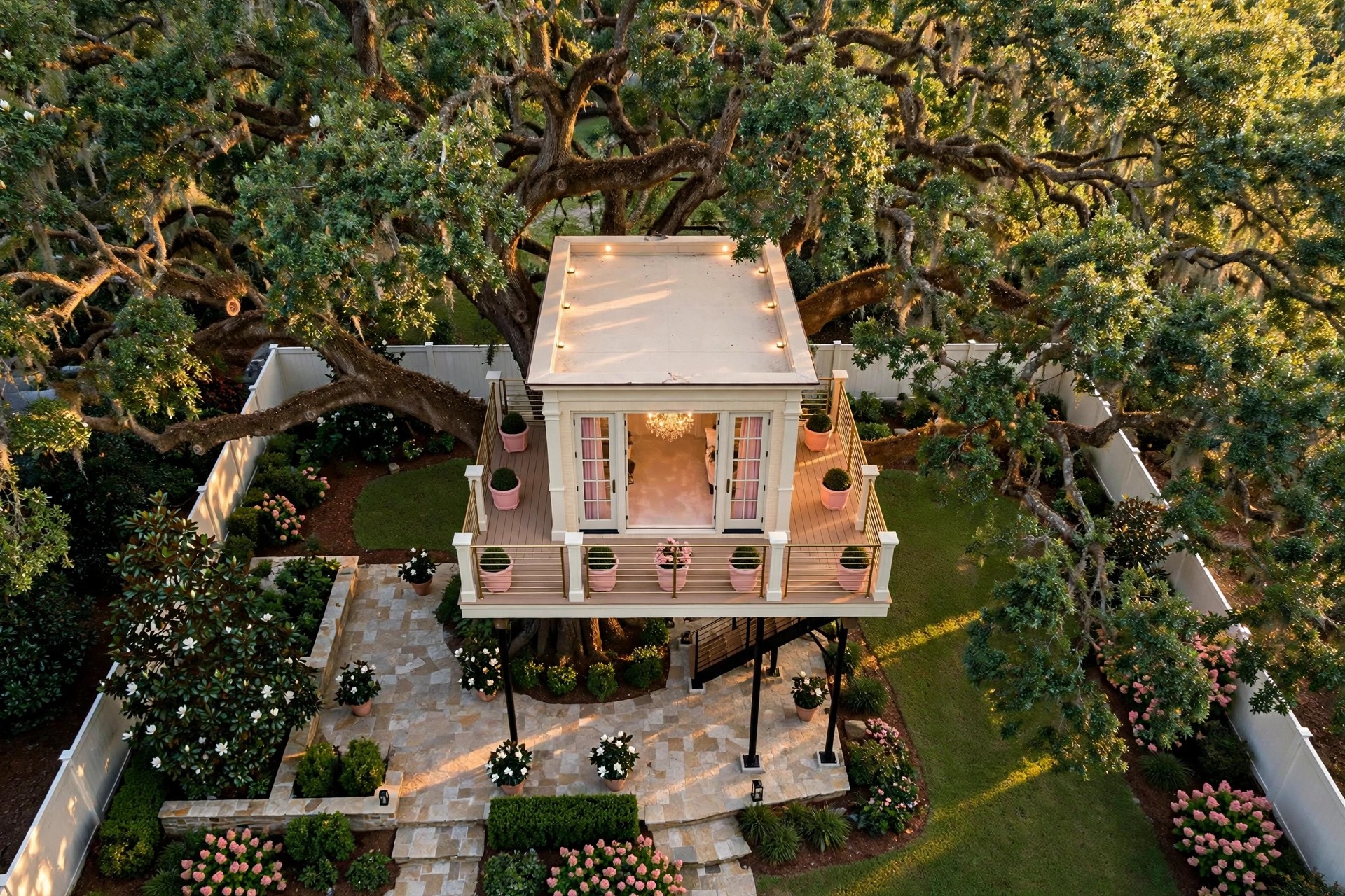 Girl Cave bird's eye aerial view