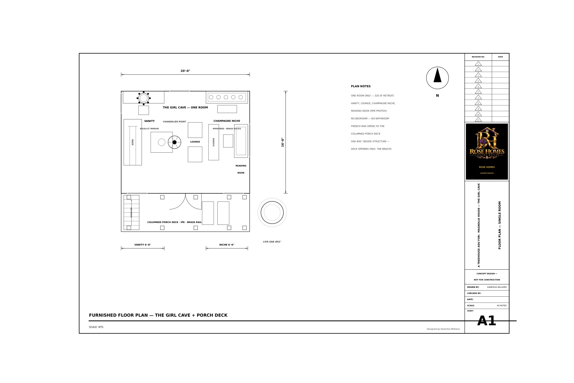 Girl Cave furnished floor plan