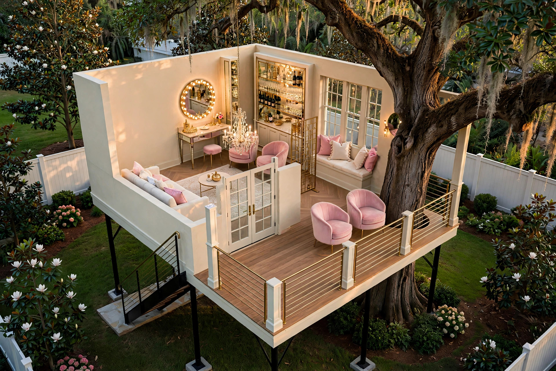 The Girl Cave 3D floor plan — Level 1