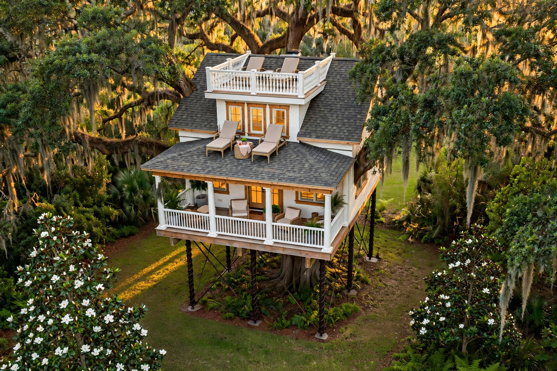 Widow's Walk bird's eye aerial view