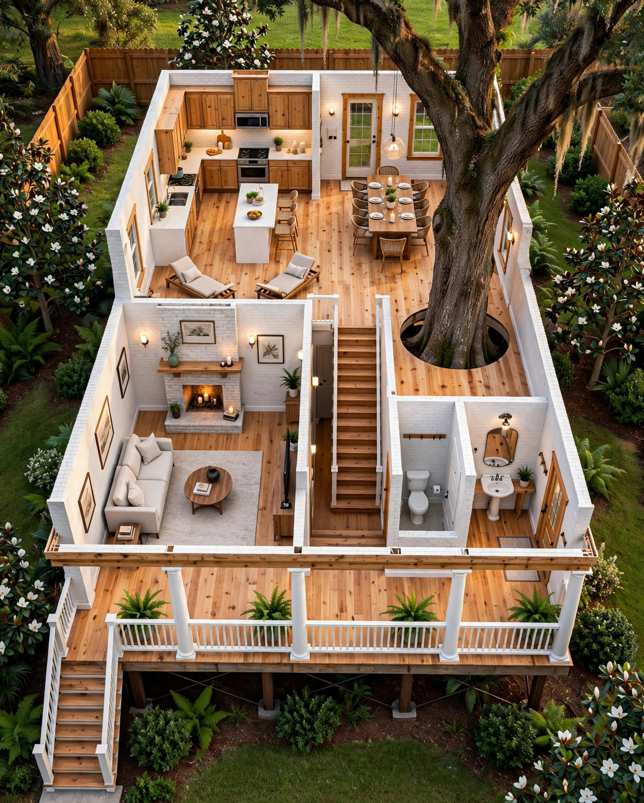 The Widow's Walk 3D floor plan — Level 1