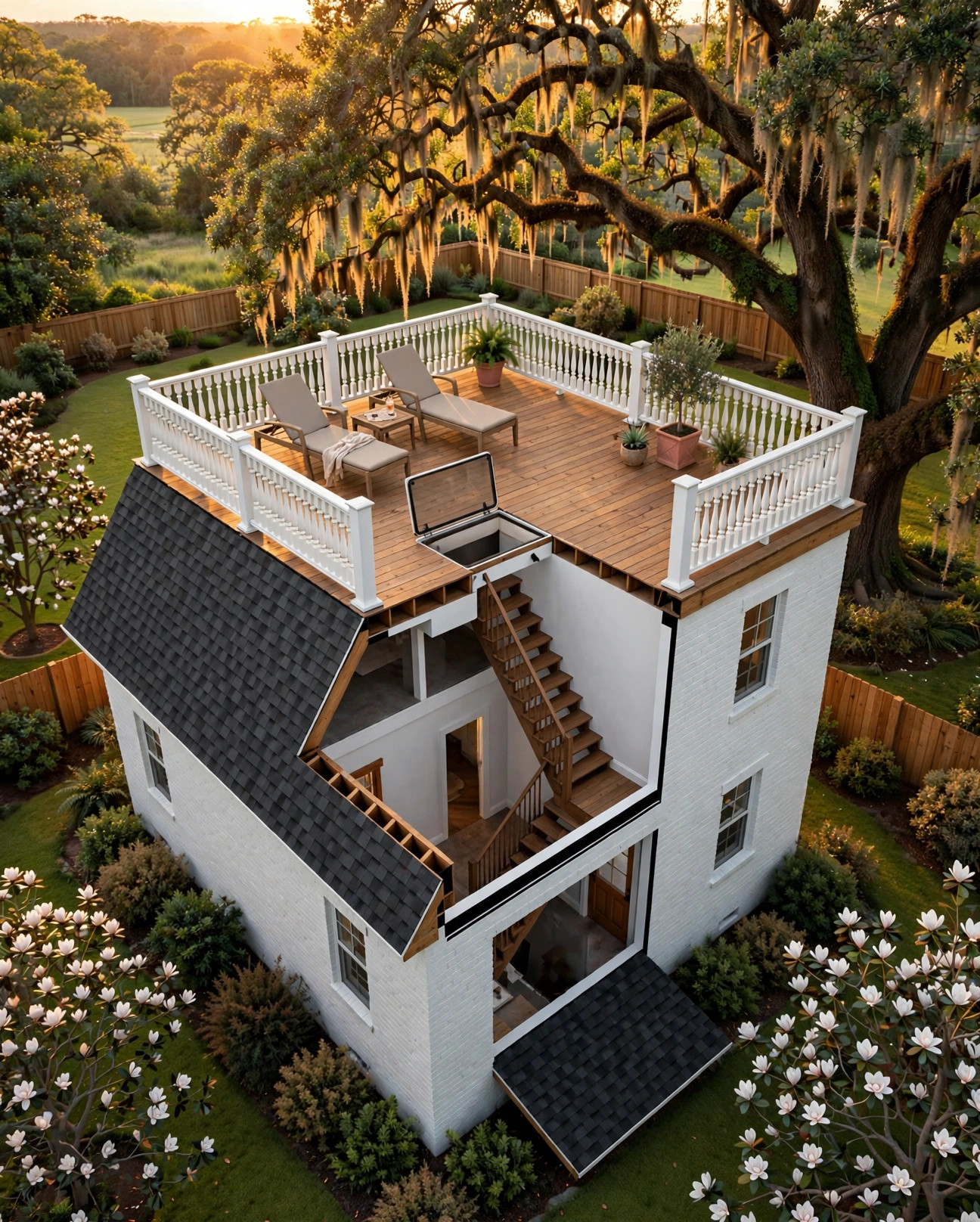 The Widow's Walk 3D floor plan — Level 3