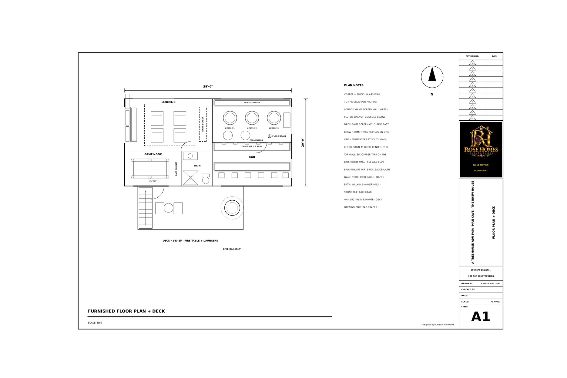 Brew House furnished floor plan