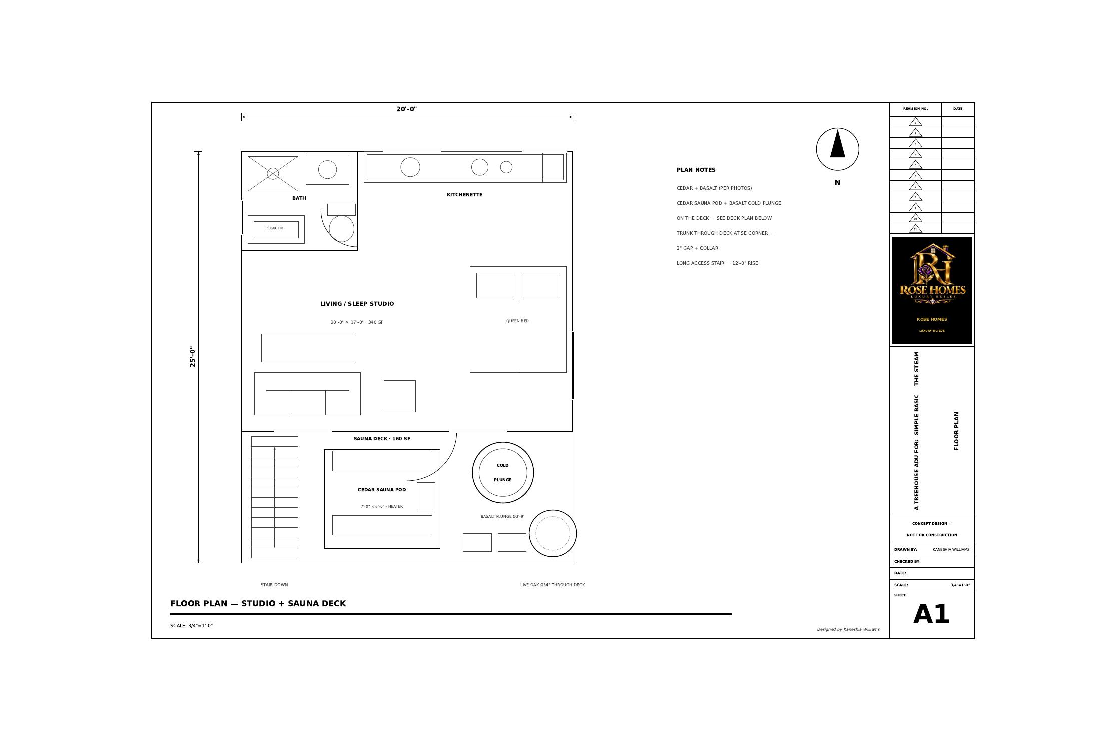Steam furnished floor plan
