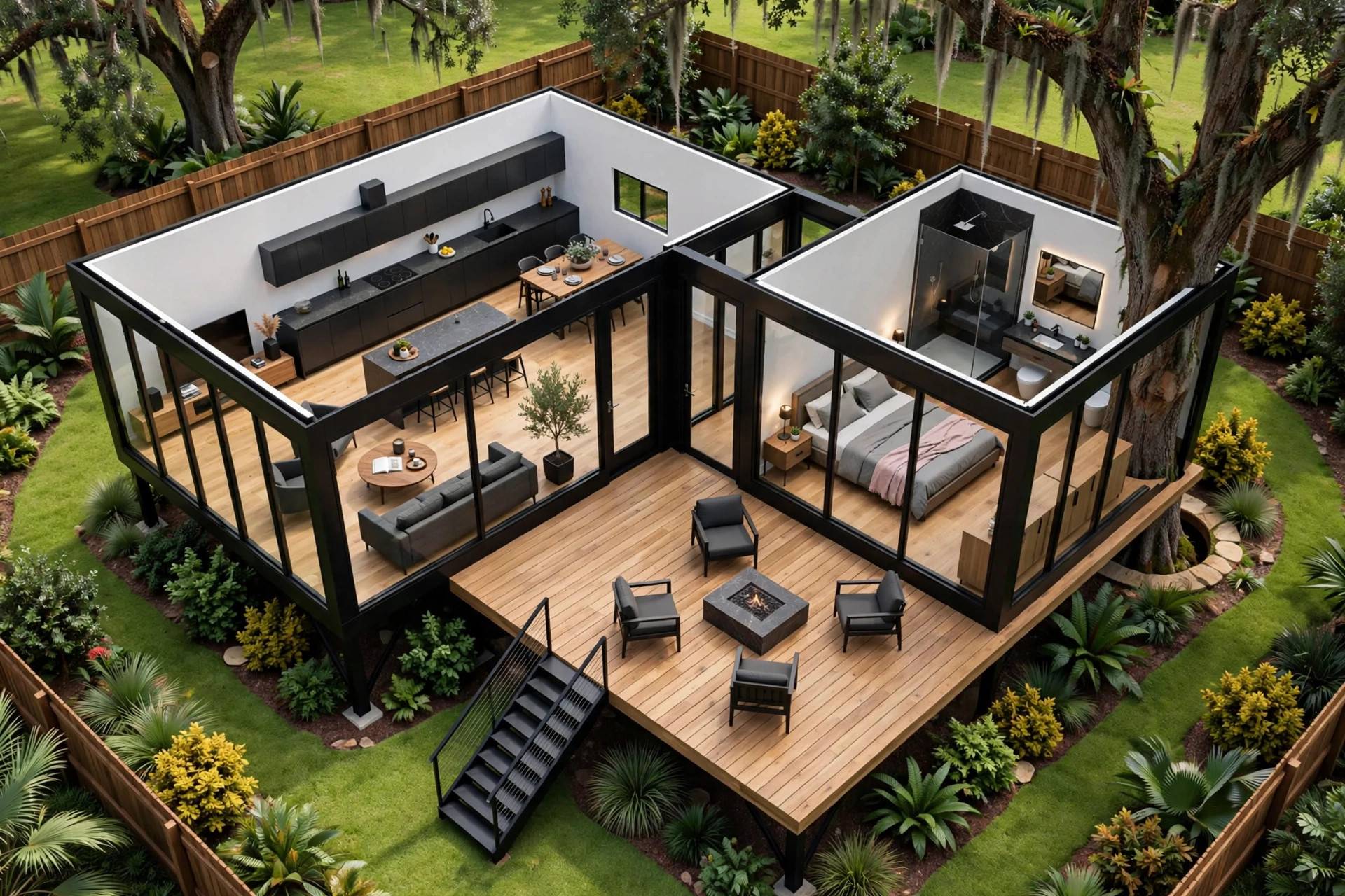 The Cube 3D floor plan — Level 1