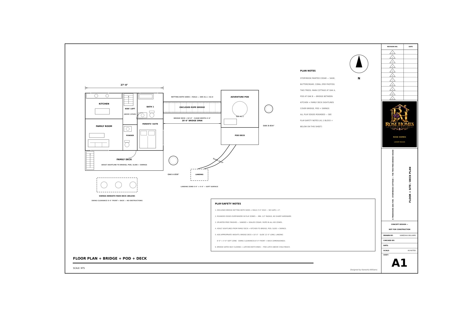 Two-Tree Bridge House furnished floor plan