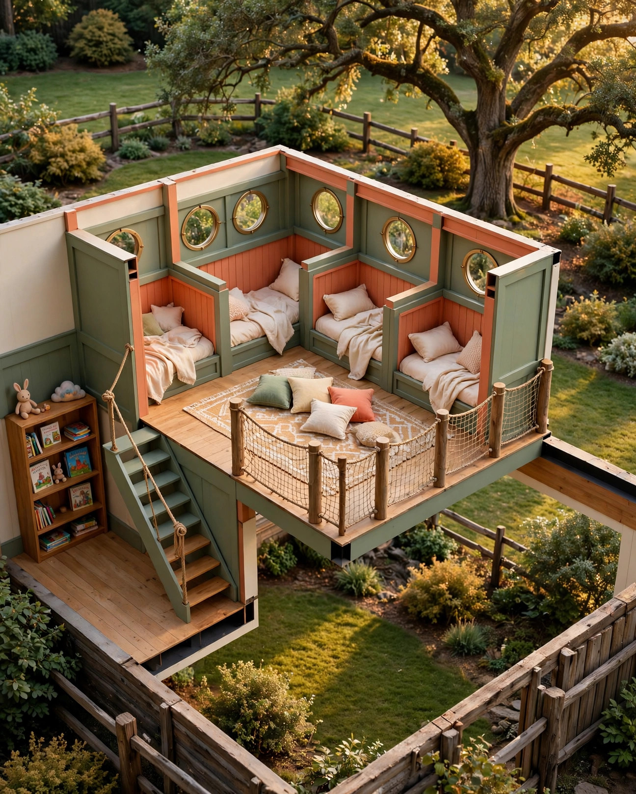 The Two-Tree Bridge House 3D floor plan — Level 2