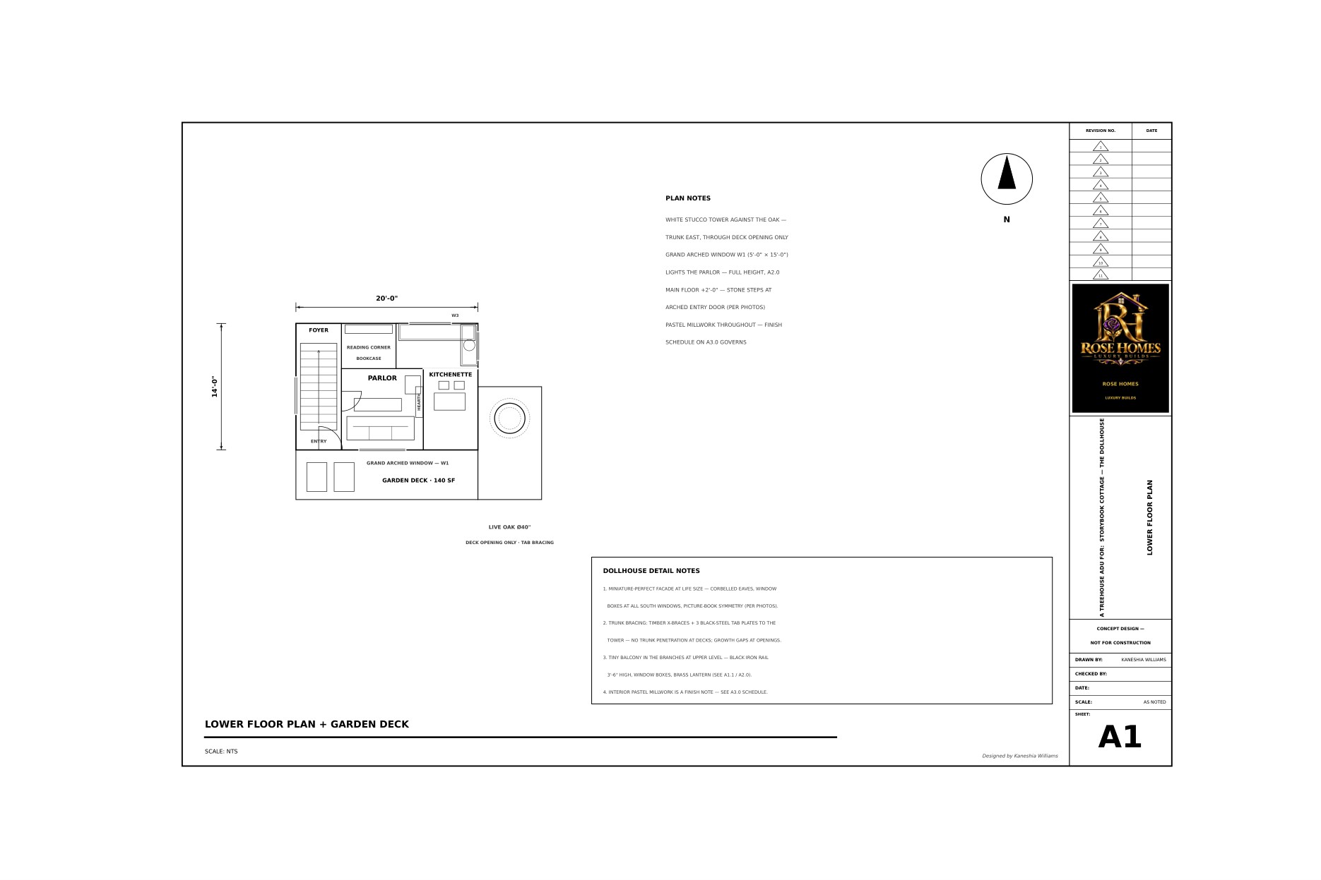 Dollhouse furnished floor plan