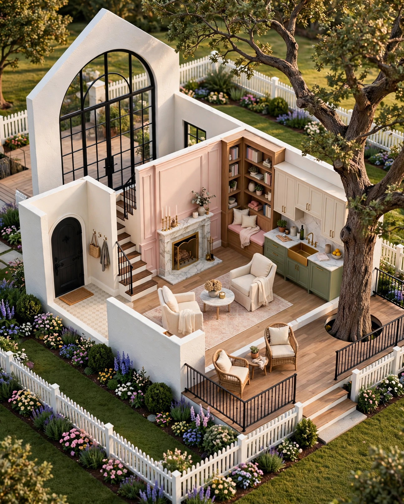 The Dollhouse 3D floor plan — Level 1