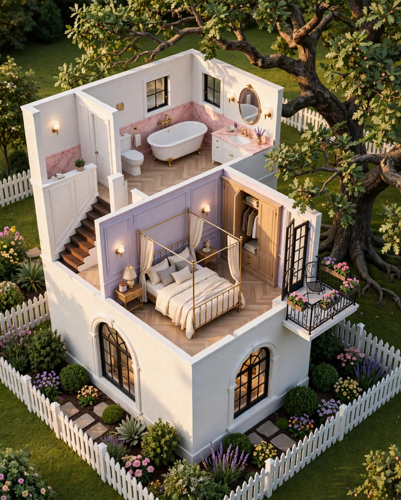 The Dollhouse 3D floor plan — Level 2