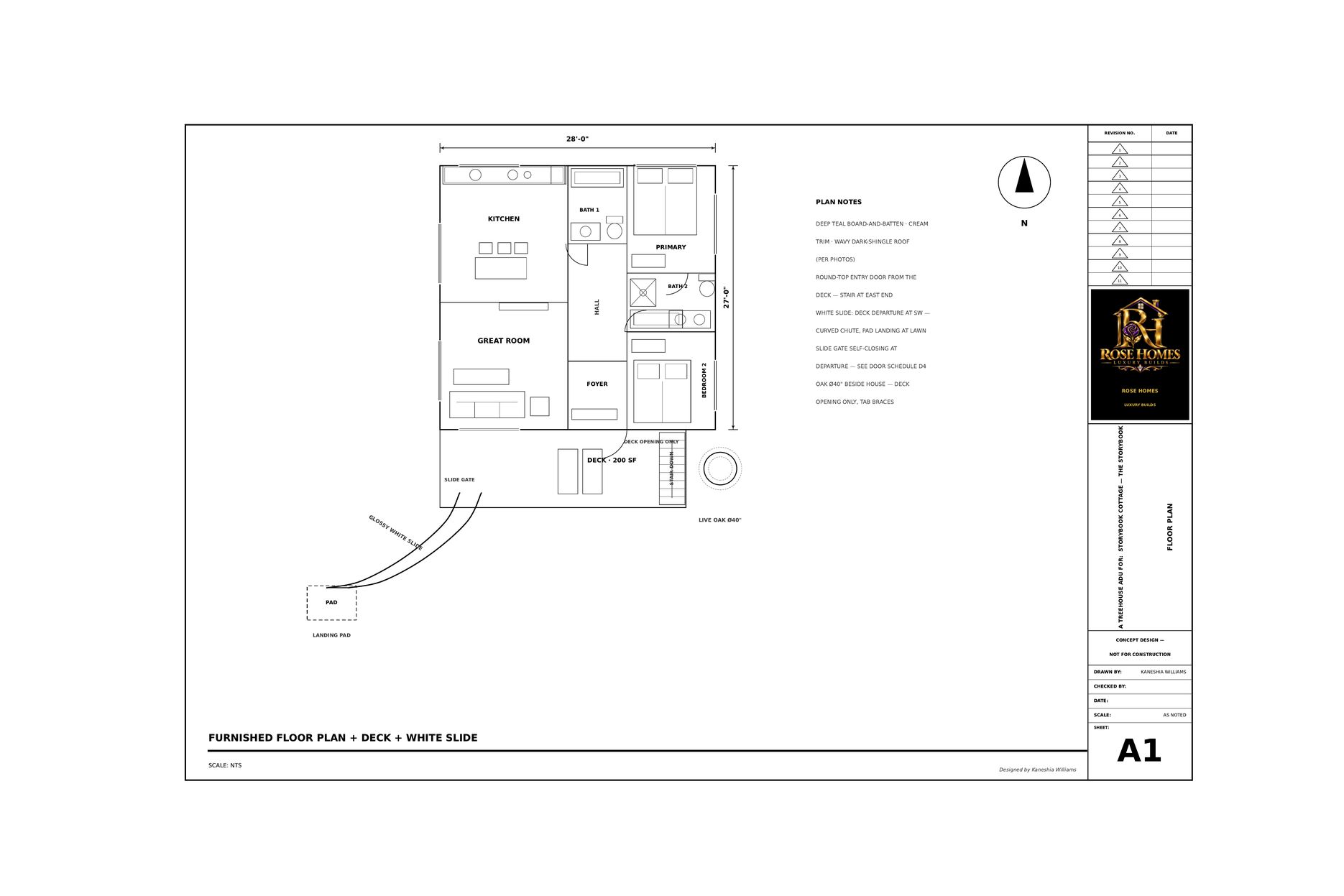 Storybook furnished floor plan