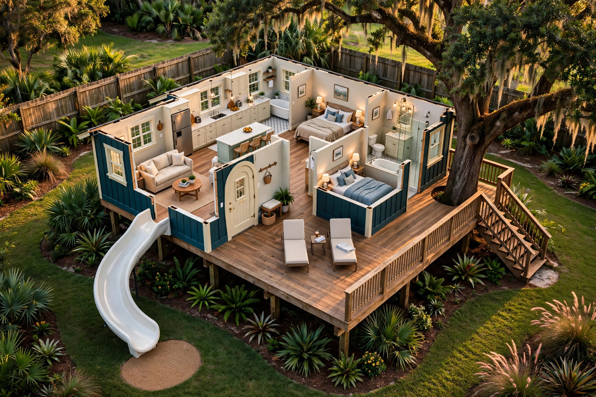 The Storybook 3D floor plan — Level 1